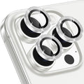 for iPhone 16 Pro/16 Pro Max Camera Lens Protector Glitter, Silver | Individual Metal, 9H Hardness, Scratch Resistant, Shockproof, Drop Protection, Case Friendly, Stylish Accessories by Xfilm