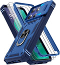 Gritup for Motorola Moto G Stylus 5G 2026 Case: G Stylus 5G 2025 Case with Screen Protector*2 [Magnetic Stand] [Slide Camera Cover] Shock Proof Military-Grade para G Stylus-5G-2025 Blue by Gritup