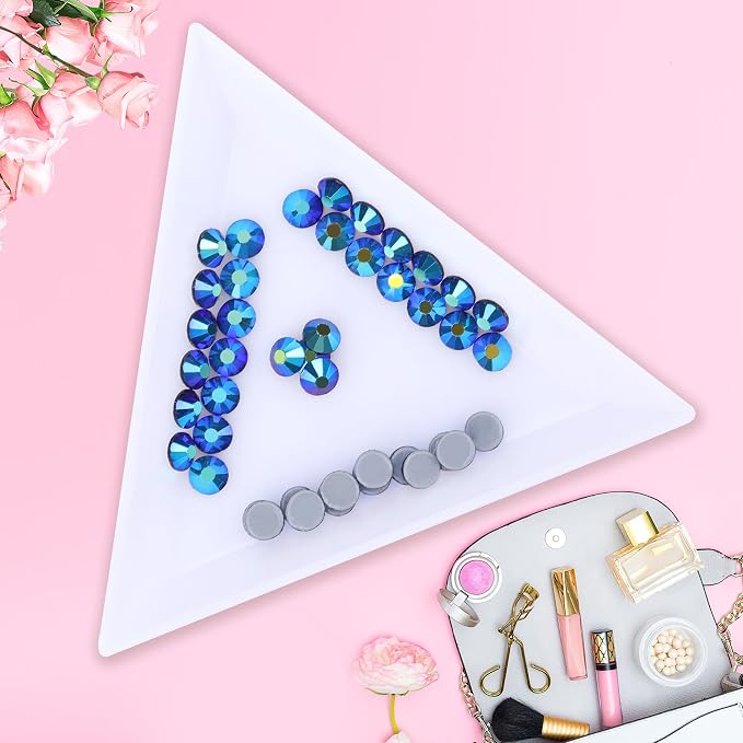 Jollin Hotfix Rhinestones Flatback Crystal Gems 2.4mm SS8, Jet AB | 2880pcs Hot Fix Crystals Glass Rhinestones for Bedazzling, Crafting, Clothes, Shoes & Accessories DIY Decoration - Image 3