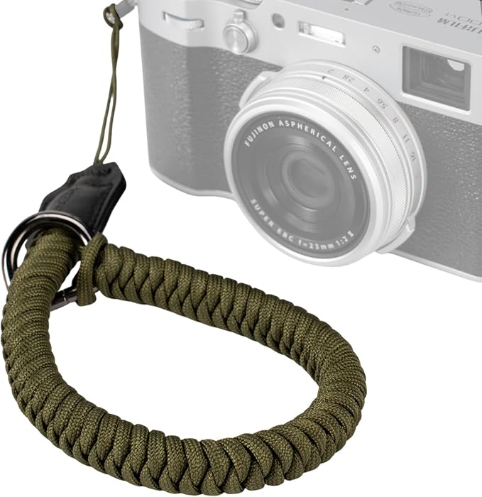 SMALLRIG Camera Wrist Strap, Universal Braided Camera Hand Strap | Adjustable Safety Strap Compatible for DSLR or Mirrorless Camera(Green) by SmallRig