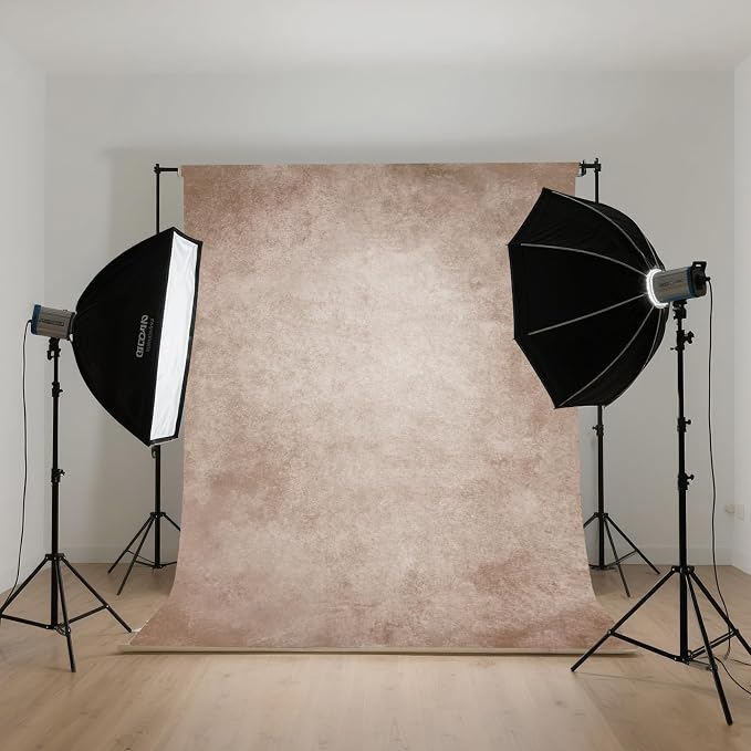 Beige Photography Backdrops for Photoshoot, Abstract Fabric 3x5ft | Vintage Studio Photo Backgrounds, Non Reflective, Easy to Use, for Portrait, Headshot, Product - Image 6
