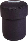 OP/TECH USA Fold-Over Neoprene Lens Pouch – Camera Lens Case for safe Lens Cover storage, Great for Photography & outdoor shoot, Keeps your Lens secure with No-Lose Lid-304 (Black) - Made in USA by OPTECHusa