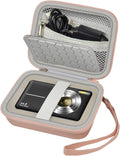 Comecase Hard Digital Camera Case for Kodak PIXPRO FZ55 FZ45, Rose Gold | Fits Cameras up to 4.33 x 3.07 x 2.3 in, Pre-Cut Foam, Elastic Strap&Hand Strap, Mesh Pocket for Accessories, Case Only by COMECASE