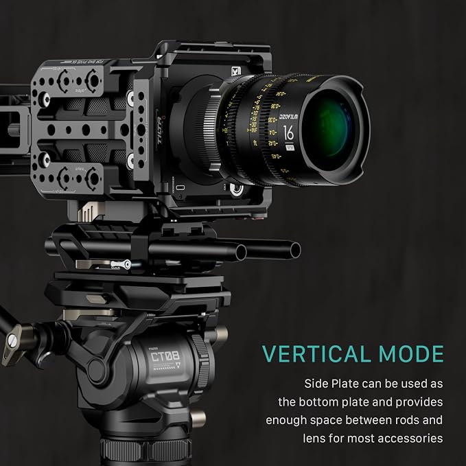 Tilta Camera Modular Full Cage Compatible with Blackmagic Pyxis 6K/ Pyxis 12K | Quick Release Bottom Plate | NATO Rai | Arri Rosette, Cold Shoe, SSD Mount | Multi-Thread Accessory Support | Modular camera cage with NATO rail and ARRI rosette for riggin... - Image 5