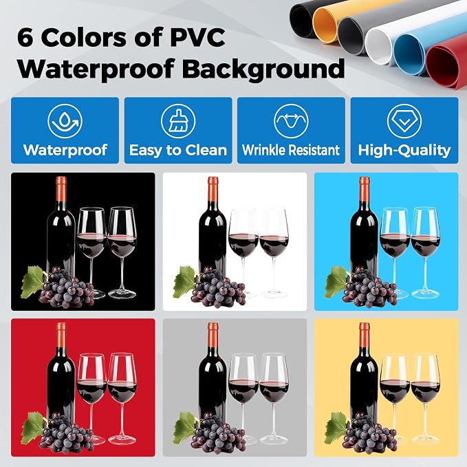 Photo Light Box, Portable 12/16/20/24/32 Inch Photo Studio Light Box, Shooting Tent Kit with 297 Light Beads and 6 Color Backdrops.Lightbox with 3 Stepless Dimming Light Boards for Studio Photography - Image 5