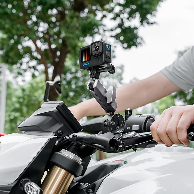 Suptig Camera Mount Super Clamp Pole Mount Tripod Clamp for Phon, Gopro Mission 1 Pro Gopro Hero 13 Hero 12 11 10 9 8 7 6 5, Gopro max2, Insta 360, DJI osmo Canon DSLR etc. - Image 4