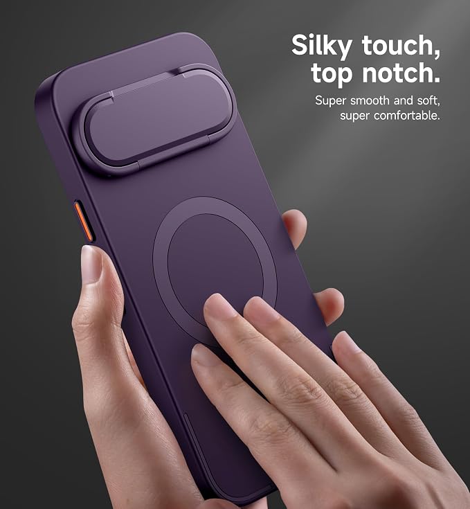 SURITCH for Google Pixel 10 Pro XL Phone Case, Compatible with MagSafe, Protective Cover with Camera Cover & Adjustable Metal Kickstand for Pixel 10 Pro XL 2025 -Dark Purple - Image 6