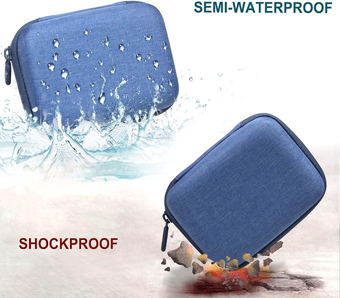 Camera Case Bag Compatible with Canon PowerShot G7 X Mark III, Mark II, SX740 HS, Sony ZV-1, KODAK PIXPRO WPZ2 Digital 4K Vlogging Camera, Point and Shoot 4K Video Camera Bag, Blue (Case Only) - Image 7