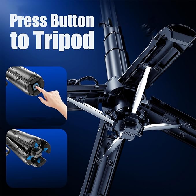 4 in 1 Magnetic Tripod Pocket Selfie Stick Extends to 1.5ft | Portable Camera Grip Handle, Strong Magnetic, Compact, Detachable Remote Control for Selfies/Vlogging/Live Streaming/Travel - Image 5
