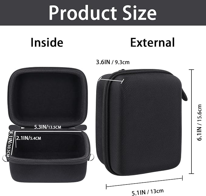 Aenllosi Hard Case for Sony Alpha a6000 a6300 a6400 Camera, Black | EVA hard shell, Water-resistant design, Impact-resistant design, Case only - Image 5