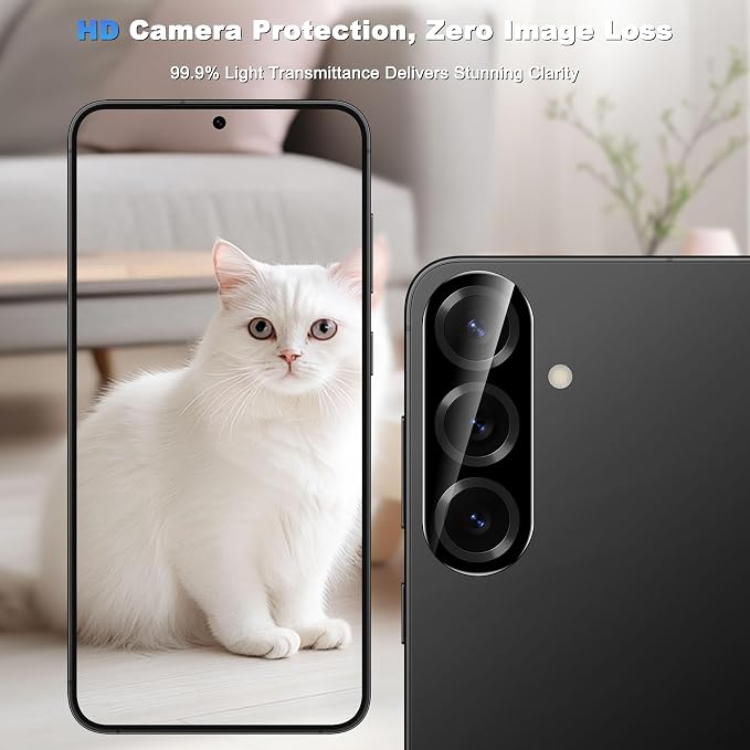 WHPXJY 2026 New Upgrade for 3 pack Samsung Galaxy S25 Plus/+ Camera Lens Protector-Tempered Glass Cover, 9H+ Shatterproof/Anti-scratch/Maintains Original Clarity/Easy to Install - Image 4