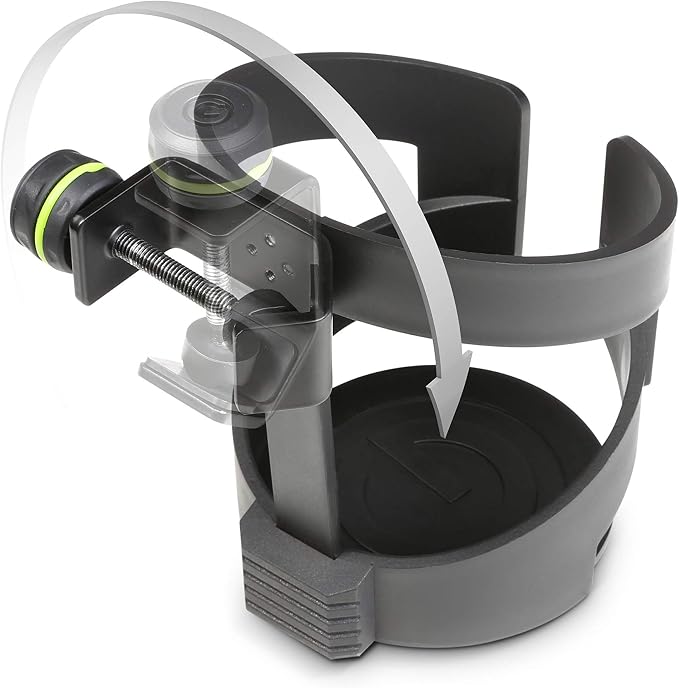 Gravity Stands MA Drink L Large Drink Holder for Microphone Stands,Black - Image 4