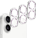 Dengduoduo Camera Lens Protector for iPhone 16 and 16 Plus 3 Pack, Tempered Glass, Ultra HD, 9H Hardness, Anti-Scratch, Case Friendly, Easy to Install [No Affect on Night Shots] by Dengduoduo