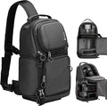 TARION Camera Sling Bag Compact Photography Shoulder Bag, Black TR-S | Hardshell, Side Access, Raincover, Tripod Holder, for Drone DSLR Mirrorless Cameras, for Travel Outdoor Videography by TARION