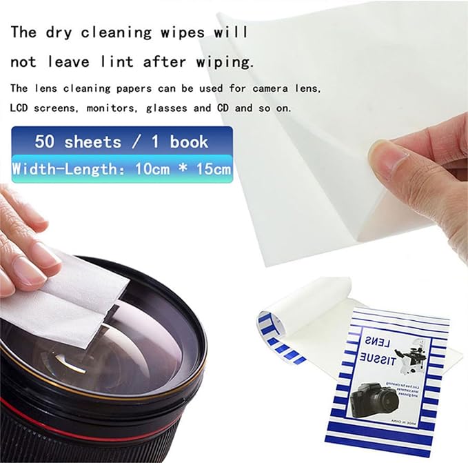 Professional Camera Cleaning Kit(38 pcs) - Including Lens Paper/Blower, APS-C Clean Swabs, Microfiber Cloths, Lens Pen, Clean Brush - DSLR Photography Accessories Lens Cleaning Kit Photographer Gifts - Image 7