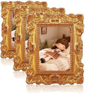 15pcs Mini Vintage Resin Picture Frame Antique Tiny Oval Rectangle Baroque Display Photography DIY Small Photo Frame for Home Decoration Miniature Landscape DIY Crafts (Gold) (Pack of 3) by SEWACC