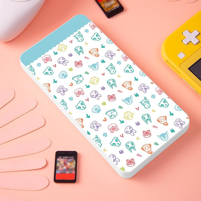 PERFECTSIGHT Switch Game Card Case for Nintendo Switch 2 / Lite/ OLED, Cute 24 Game Holder Cartridge Case for Game Cards and 48 SD Cards, Kawaii Portable Compact Storage Box, Animal - Image 7