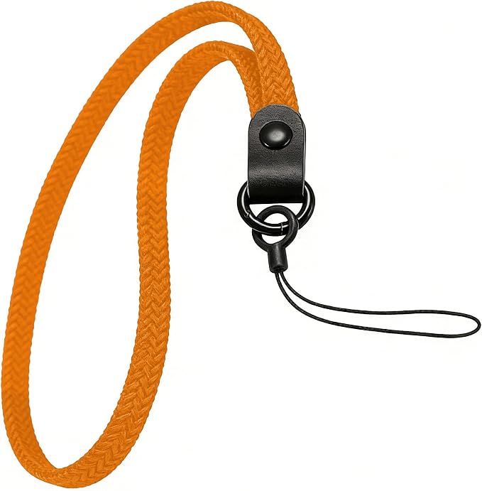 Elastic Nylon Wrist Lanyard for AirPods Case, Anti-Lost Strap for AirPods 1/2/3/Pro/Pro 2 Charging Case, Multi-Functional Wrist Strap for Phones Keys Cameras Small Gadgets, Orange by YANTHKEY