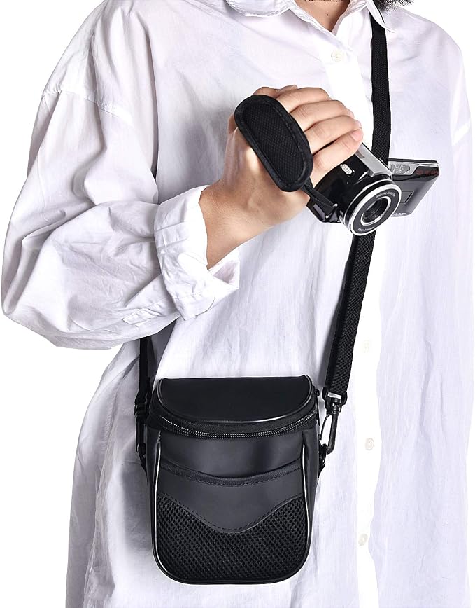 FOSOTO Compact Digital Camera Case Bag for Canon Nikon Kodak Pixpro Cameras | Small Camera Bag for Nikon Coolpix L340 B500 L840 ,Canon Powershot SX530 540 G7X Mark III,Kodak PIXPRO FZ55 High Zoom camera - Image 3