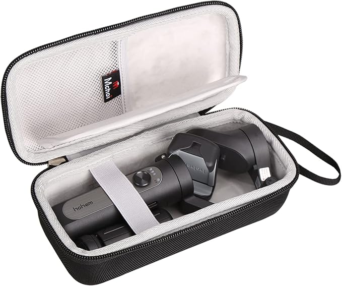 Shockproof Carrying Case Fits for Gimbal Stabilizer for Smartphone 3-Axis Phone Gimbal, Waterproof Black Travel Protective Case by MchoiHardTravelStorageCase