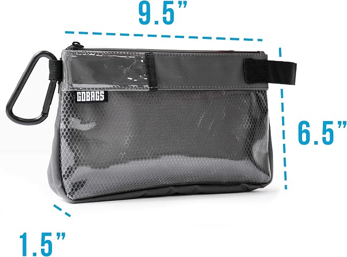 Production Zipper Bags - Electronics & Camera Accessories Bag - Cable organizer, Gear Accessory Pouch, Travel Camera Essentials (Small, Gray, 2 pack) - Image 3