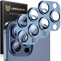 UniqueMe for 3 Pack iPhone 15 Pro/15 Pro Max Camera Lens Protector-All-Blue | Drop Protection, Case Friendly, Camera Cover Screen, Update New Version by UniqueMe