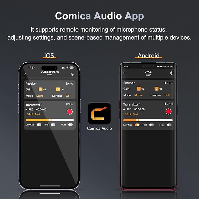 COMICA VM40 Shotgun Microphone – 48kHz/32-bit Float Recording, Wired & Wireless Modes, 32GB Onboard Storage – Compatible with Canon, Nikon, Sony Cameras & Camcorders for YouTube, Interviews & Filming - Image 7