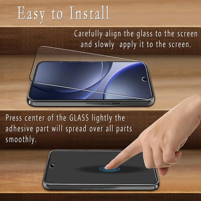 2+2 Pack Screen Protector for Google Pixel 9 Pro XL Tempered Glass | with Camera Lens Protector, Fingerprint ID Compatible, Anti Scratch, Bubble Free - Image 4