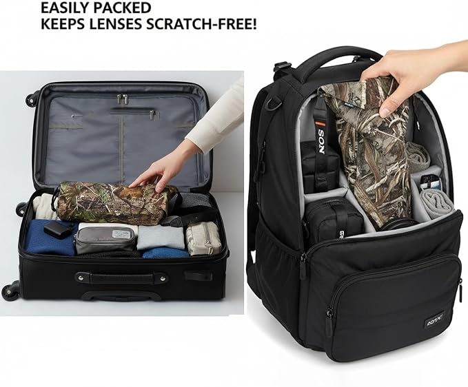 Rolanpro Custom Waterproof Soft Pouch Case Bag for Camera Lens - Image 6