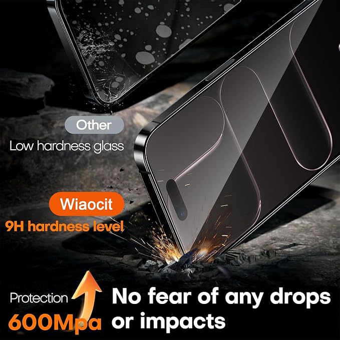 Wiaocit 3 Pack Tempered Glass Screen Protector for iPhone Air | 9H Hardness, Installation Frame, Bubble Free, Case Friendly - Image 3
