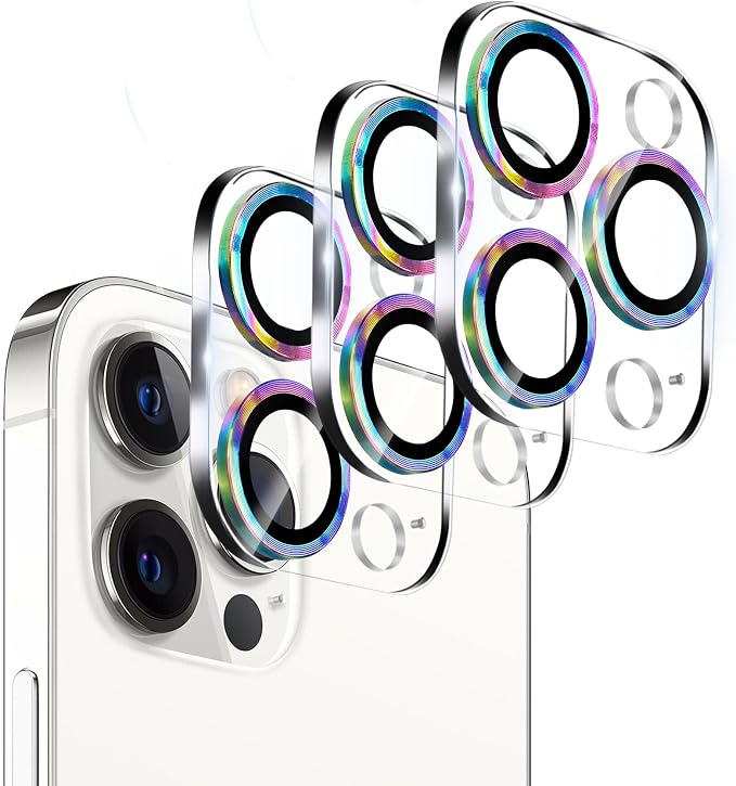 Dengduoduo 3 Pack Tempered Glass Camera Lens Protector for iPhone 12 Pro Max 6.7", Ultra HD, 9H Hardness, Anti-Scratch, Case Friendly, Easy to Install [No Affect on Night Shots] by Dengduoduo