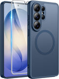 FNTCASE for Samsung Galaxy S26 Ultra Case, Compatible with Magsafe Blue | Screen Protector, Full Camera Protection, Translucent Matte, 14FT Military Grade Drop Proof, Protective Phone Cover by FNTCASE