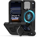 iPhone 17 Pro Max Case with Camera Cover, Magnetic Case with Camera Lens Protector Phone Cover Stand MagSafe for 17 Pro Max Military-Grade Shockproof CASE Kickstand for iPhone 17 Pro Max, 6.9 inch by vifigenmakeyourlifeeasy