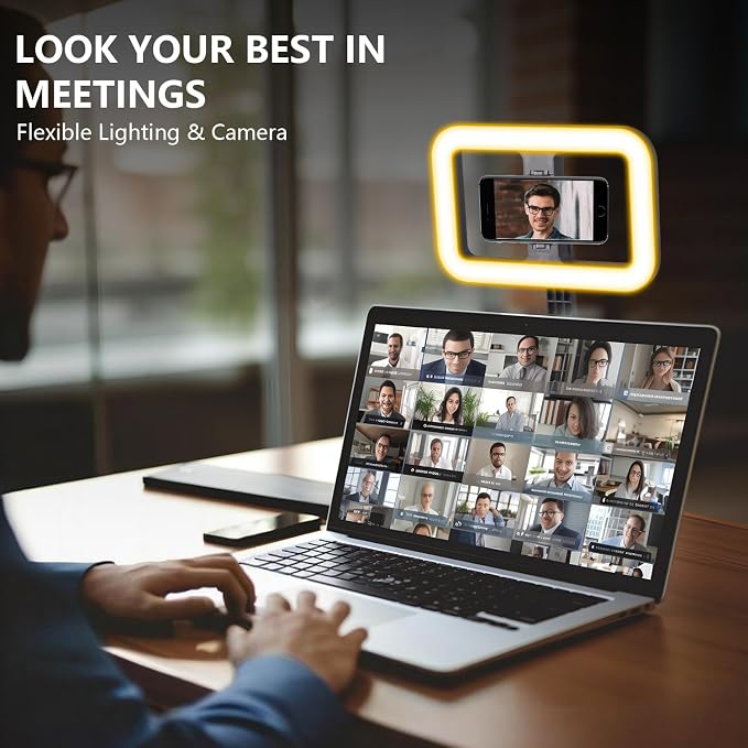 Selfie Ring Light with Stand, Tripod with Dimmable LED Lights | LED Selfie Light, Extendable Ring Light Tripod for Photography, Video Recording, Live Stream, Makeup - Image 7