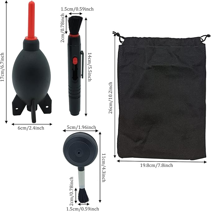 Lens Cleaning Kit Contains Rubber Rocket Air Blower Duster & Cleaning Pen | Equipped with air blowers and double-ended cleaning pen, removes dust & smudges for lenses, telescopes and digital screens - Image 5