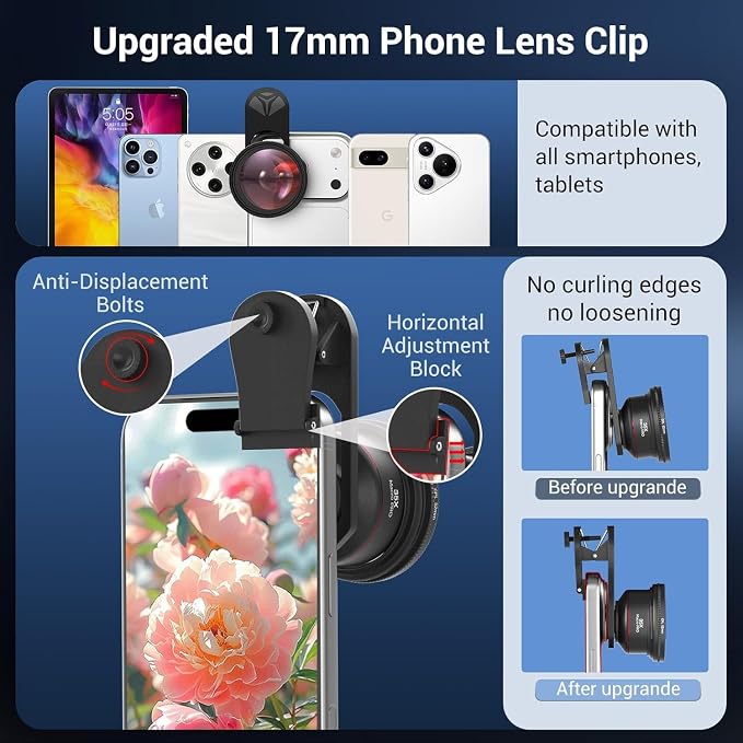 35X Macro Lens Kit for Smartphone with CPL Filter, HD Magnifier Photography Lens with Universal Lens Clip, Phone Camera Lens Attachment for iPhone 17/16/15/12/11 Samsung & Android Phone - Image 7