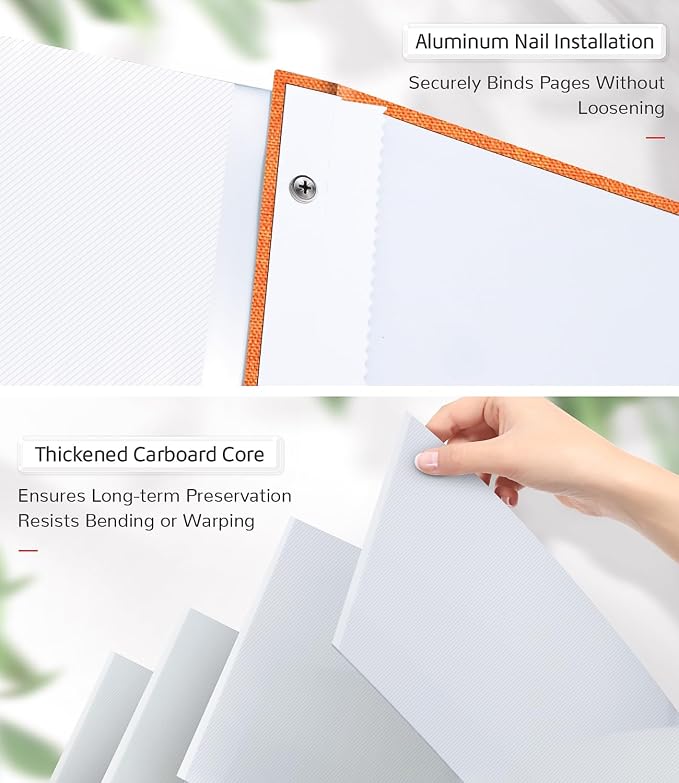 Artfeel Photo Album Self Adhesive Scrapbook Album for 3x5 4x6 5x7 8x10 Pictures,120 Pages Linen Cover with Display Window DIY Photo Book,Ideal Gifts for Family Travel Wedding Baby - Image 7