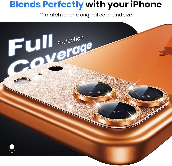 Hoerrye for iPhone 17 Pro Camera Lens Protector - 12FT Shatterproof | Military Grade Protection, Strong Adsorption, 9H+ Tempered Glass Camera Screen, Full Protective Cover, Case Friendly - Image 3
