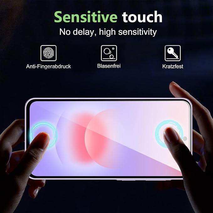 for Samsung Galaxy A27 5G Screen Protector with Camera Lens Protector, 9H Hardness Anti-Scratch Tempered Glass flim, Case Friendly, Anti-Fingerprint,Anti-Scratch (3+3 PACK) - Image 3