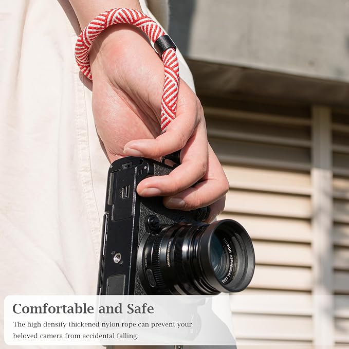 VOVMOEYA Rope Camera Wrist Strap,Camera Hand Strap Compatible with A6400 A6000 A7 IV,for Fujifilm X100V for Nikon Zf Z30 for Canon EOS R6 R7 R8 R10 Camera Wrist Straps for dslr - Image 3