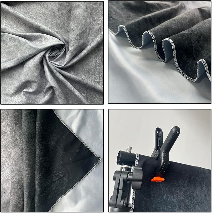 6x9ft Abstract Black Gray Portrait Photography Backdrops Photo Studio Prop Background for Children Adult - Image 4
