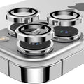 YWXTW Designed for iPhone 14 Pro Max Camera Lens Protector, for iPhone 14 Pro Camera Lens Protector, Individual Metal Anti Scratch HD Clear Case Friendly Tempered Glass Camera Cover, 1 Set (Silver) by YWXTW
