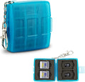 8 Slots Memory Card Case for 4 SD/SDHC/SDXC Cards and 4 Micro SD/TF Cards,Anti-Dust Crush Resistance,SD Card Case Small Micro SD Holder with Chain (Blue) by JJC