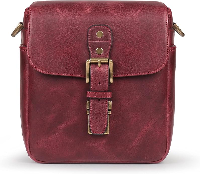 MegaGear Genuine Leather Camera Messenger Bag Mirrorless Portable electronic device cover - Image 4