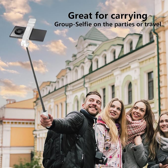 Selfie Stick Tripod, 40 in Retractable Tripod for iPhone with Wireless Remote Control & Light, Portable Phone tripods for Photograph, Live Streaming, Video Recording, Compatible with All Cellphones - Image 7