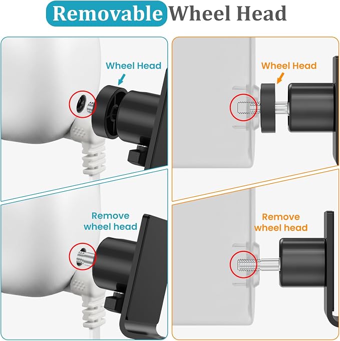 C-Clamp Mount with 360 Degree Ball Head & 1/4 Screw Adapter for Camera | Compatible with Go Pro, Ring, Google Nest, Wyze, and Arlo, Fits Desk/Railing/Branch/Handlebar, Metal, Black (60mm) - Image 8