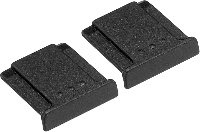 PATIKIL Universal Camera Hot Shoe Cover Cap, 2 Pack Hot Shoe Cap Hot Shoe Protector Zinc Alloy Suitable for Nikon for Fujifilm for Pentax DSLR/SLR Camera, Black by PATIKIL