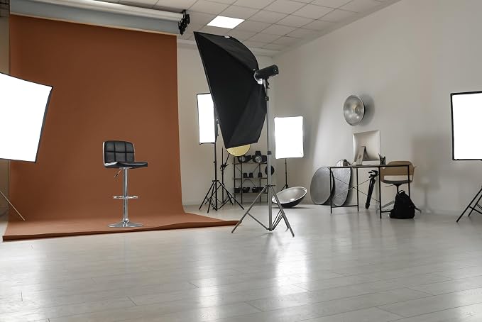 Denny Mfg Seamless Paper Backdrop for Photoshoot,Espresso Brown, 107" x 36' | Photoshoot backdrop, Matte Finish for Portraits, Product Photos and Video Shoots, with Free Roll Gaffer Tape (2 in x 13 ft) - Image 7