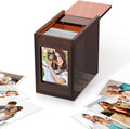 Acrylic Polaroid Frame & Photo Storage Box,for Instax Mini Polaroid Film, 2x3 Instax Frame,with Magnetic Sliding Cover Photos Display,Graduation Gifts Wedding Guest Book Alternative for Reception by DARCKLE