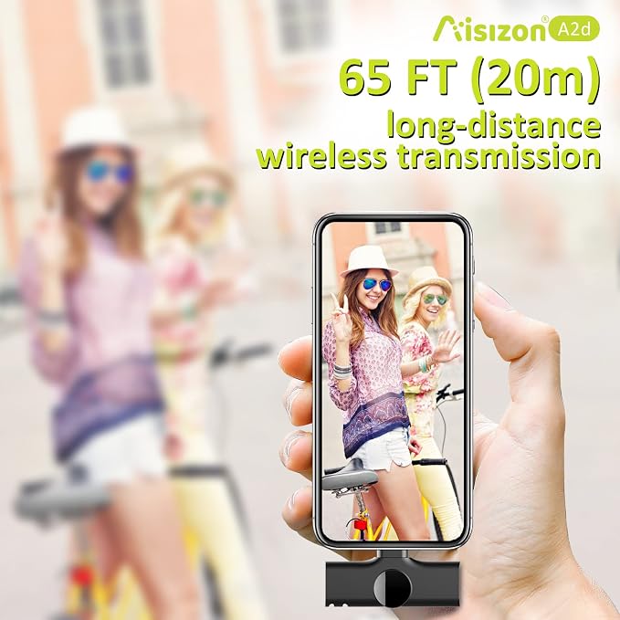 Wireless Mics, Wireless Clip on Microphones, Lapel Microphone A2d One Pair Two, for Android Phone, iPhone 15, Laptop, Video Recording - Image 5